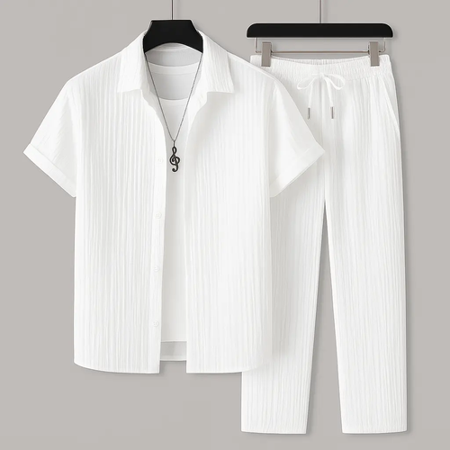 Cavari Relaxed Linen - Two-Piece Set CAAYWORLD