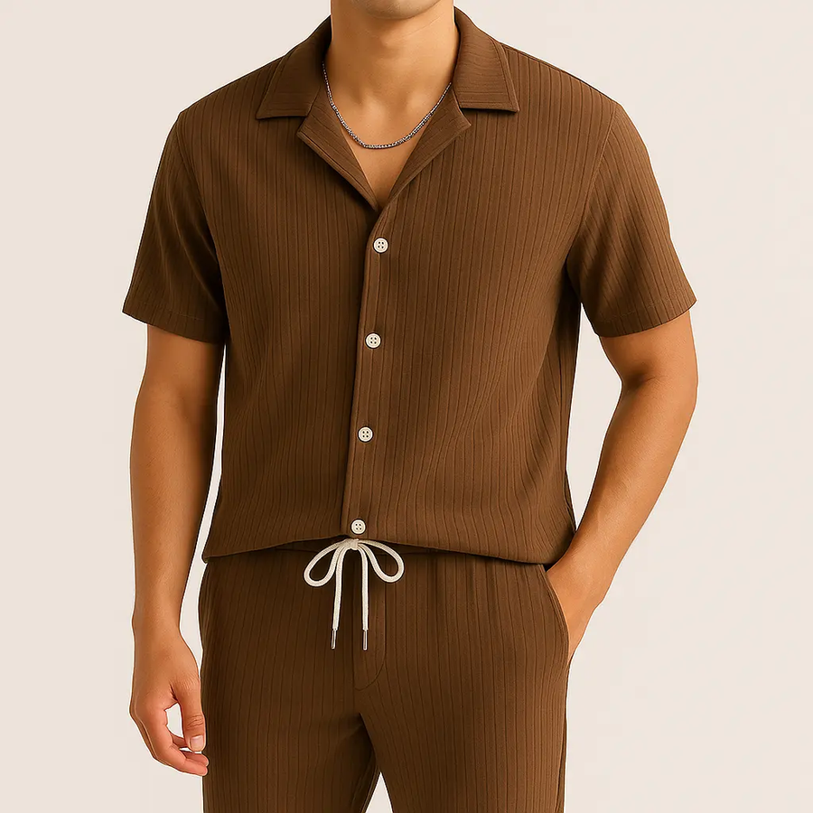Cavari Relaxed Linen - Two-Piece Set CAAYWORLD