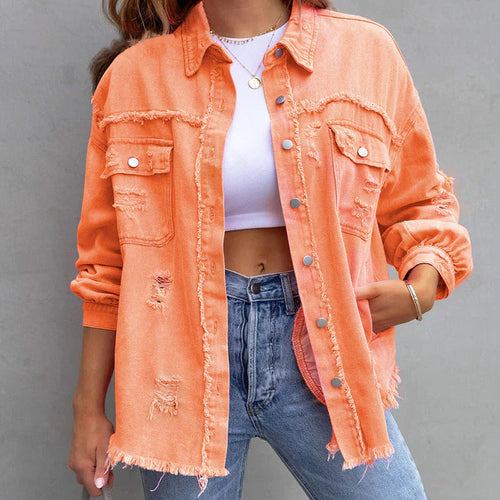 Celine Frayed Denim - Jacket CAAYWORLD