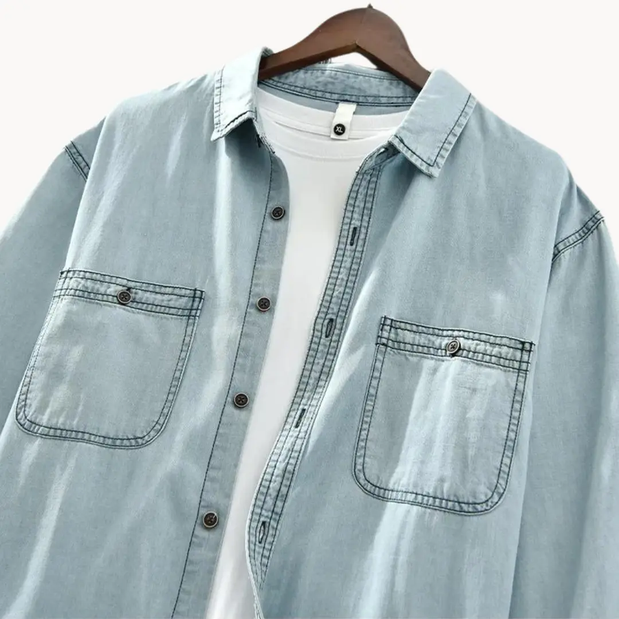 Chambray Western Button-Down - Shirt CAAYWORLD
