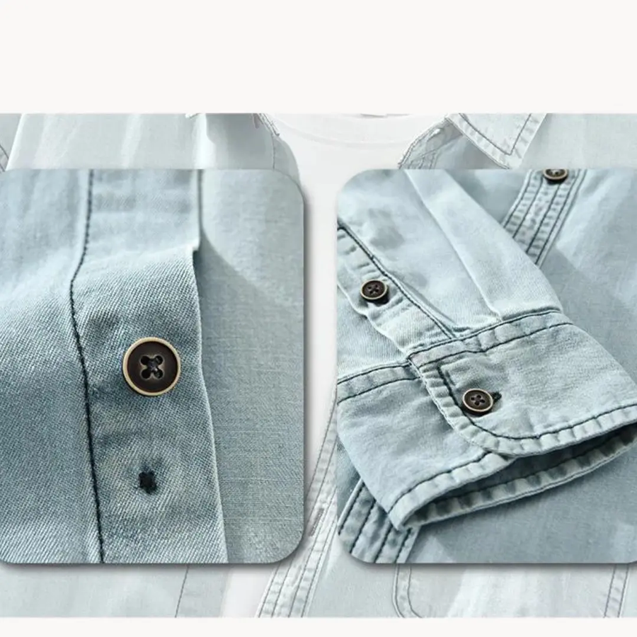 Chambray Western Button-Down - Shirt CAAYWORLD