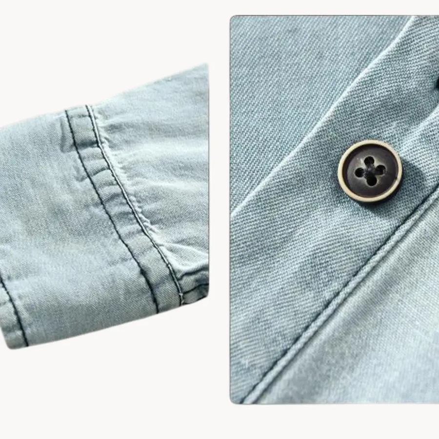 Chambray Western Button-Down - Shirt CAAYWORLD