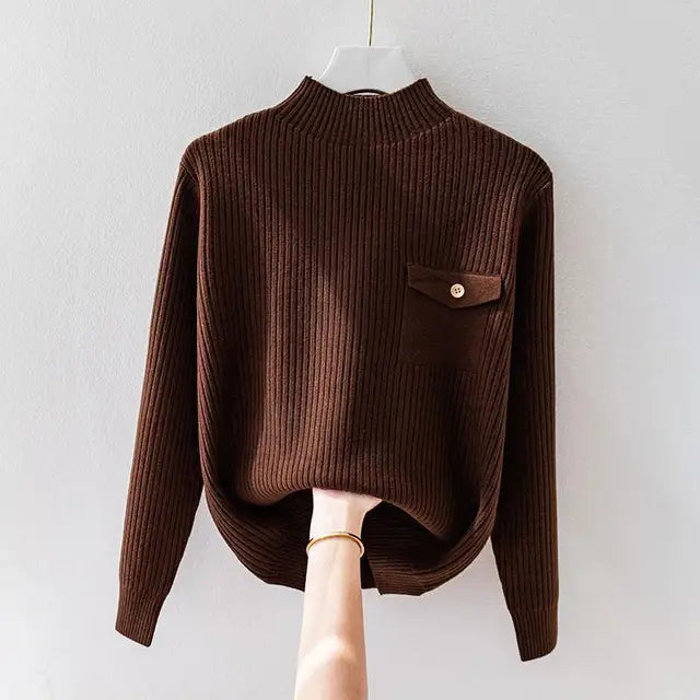 Clara Ribbed Crewneck - Sweater CAAYWORLD
