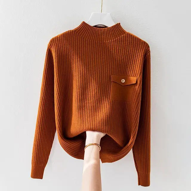 Clara Ribbed Crewneck - Sweater CAAYWORLD