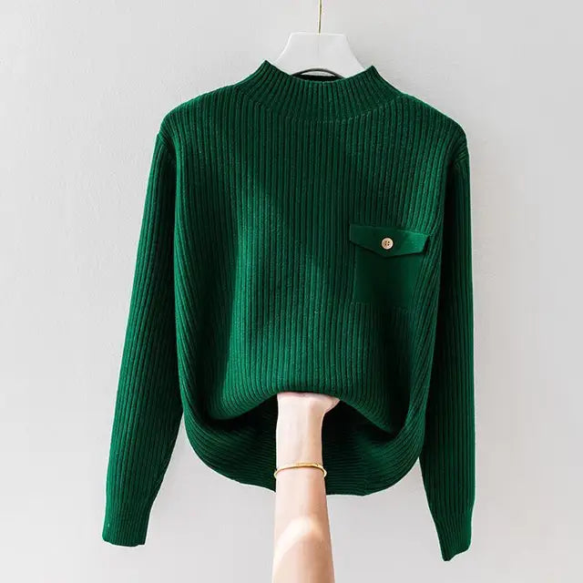 Clara Ribbed Crewneck - Sweater CAAYWORLD