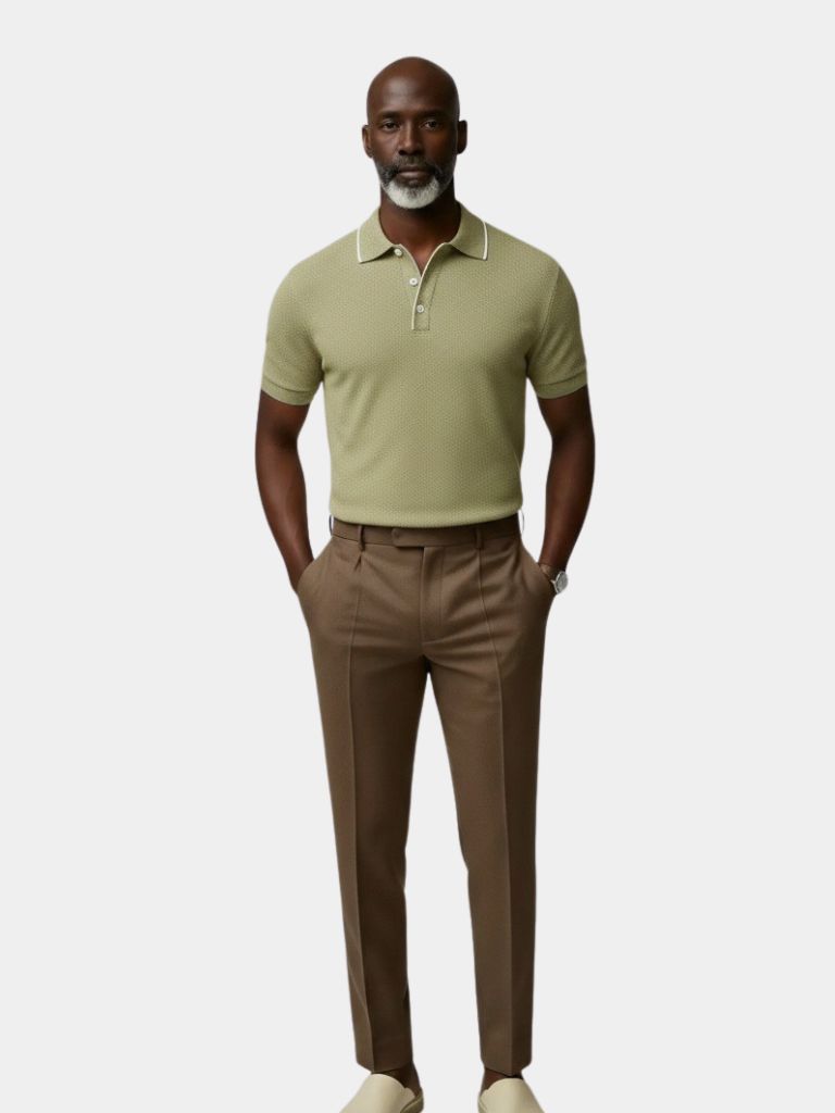 Classic Beige Polo Shirt – CAAYWORLD CAAYWORLD