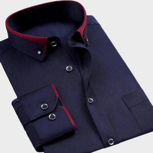 Classic Collared Button-Up - Shirt CAAYWORLD MEN