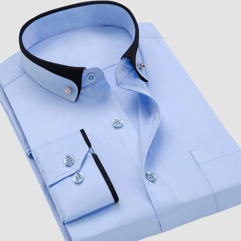Classic Collared Button-Up - Shirt CAAYWORLD MEN