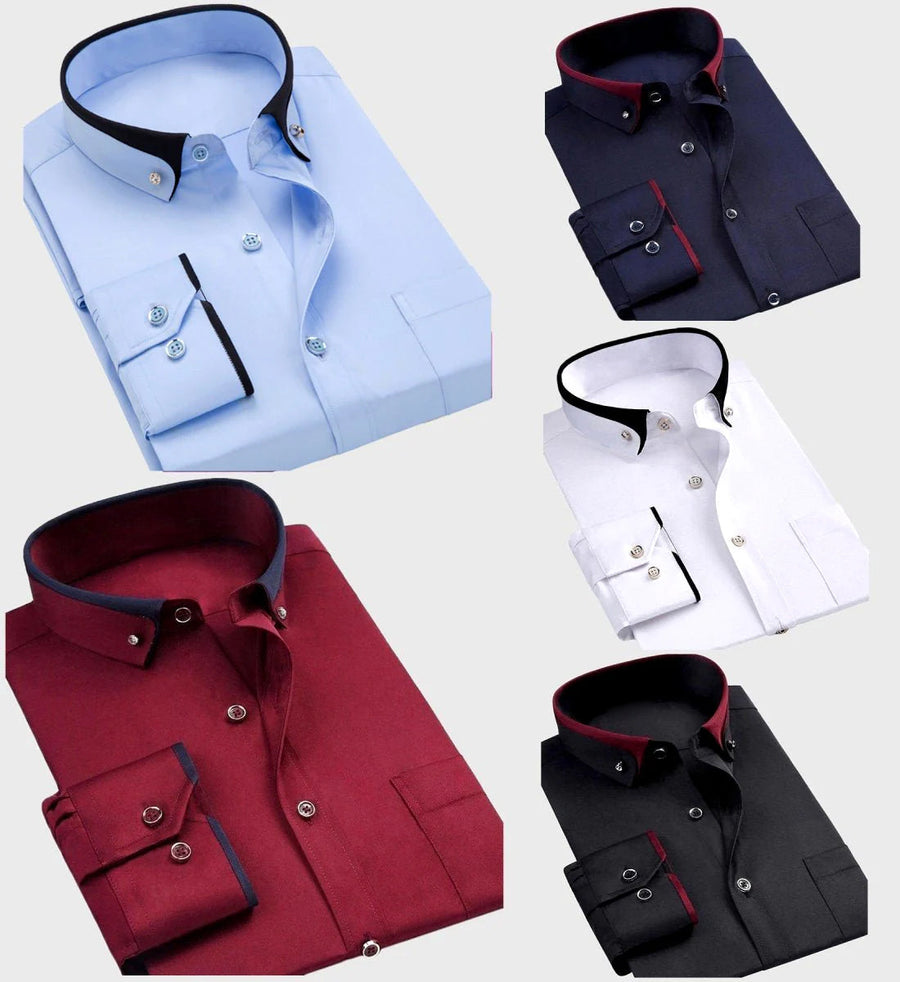 Classic Collared Button-Up - Shirt CAAYWORLD MEN