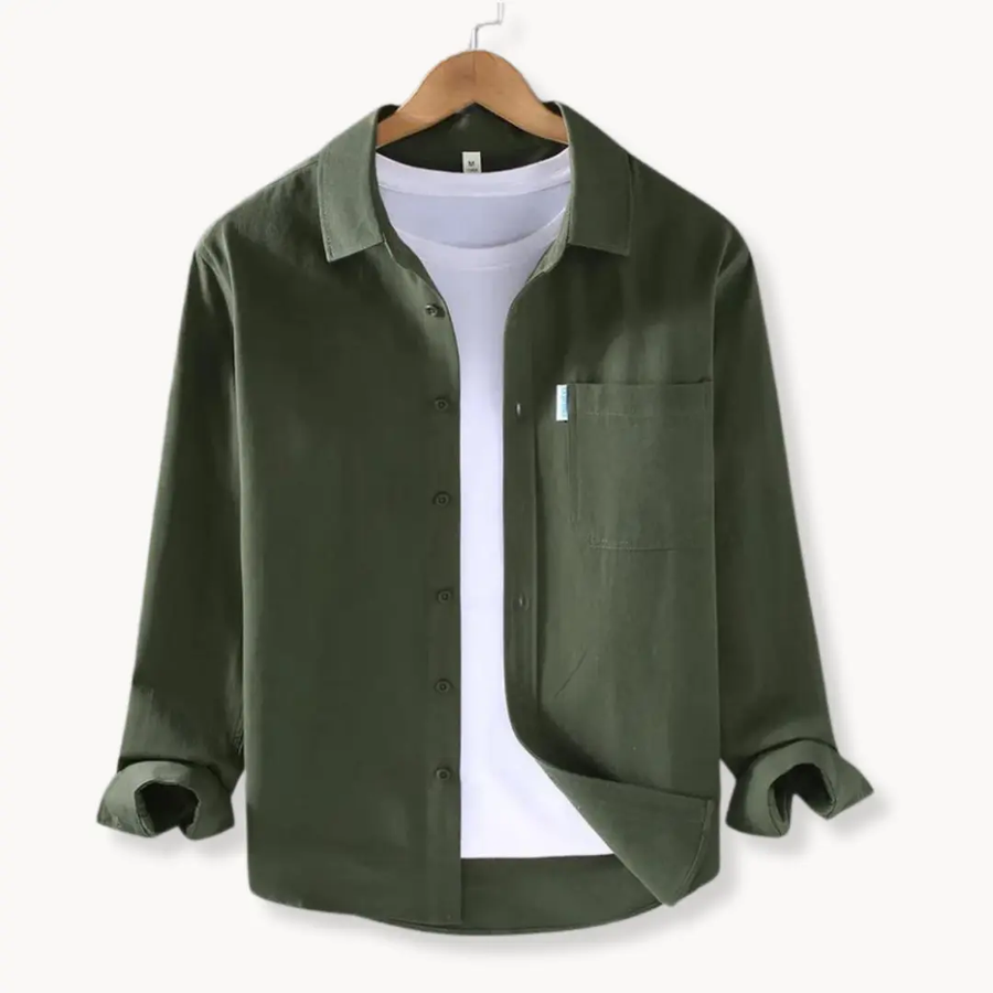 Classic Cotton Button-Down - Shirt CAAYWORLD