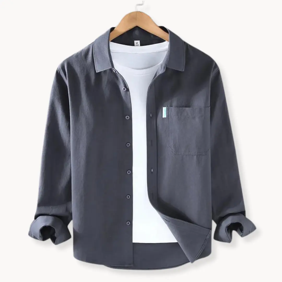 Classic Cotton Button-Down - Shirt CAAYWORLD