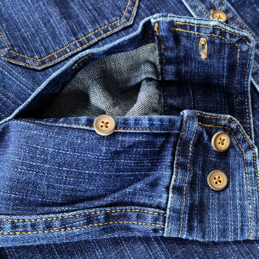 Classic Denim Button-Down - Shirt CAAYWORLD