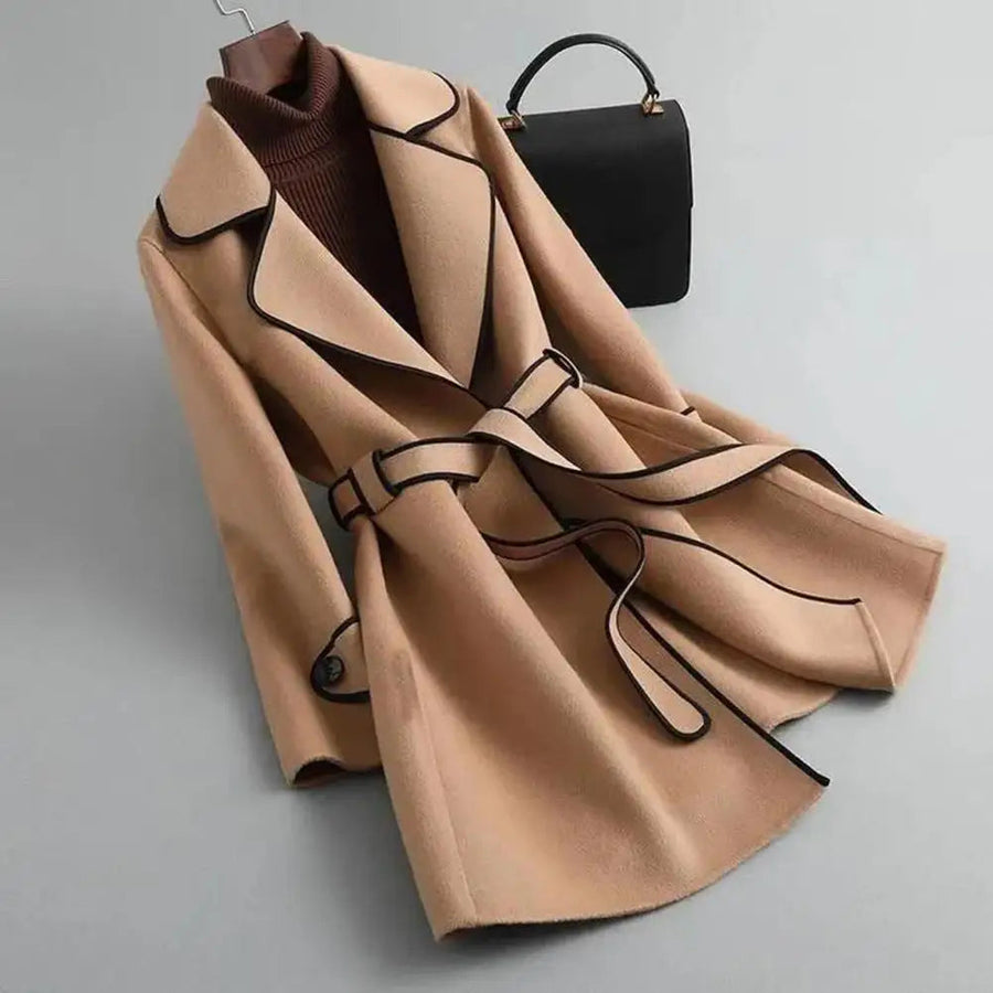 Classic Double-Breasted Belted Trench - Coat CAAYWORLD