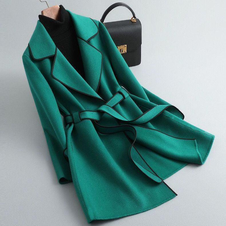 Classic Double-Breasted Belted Trench - Coat CAAYWORLD