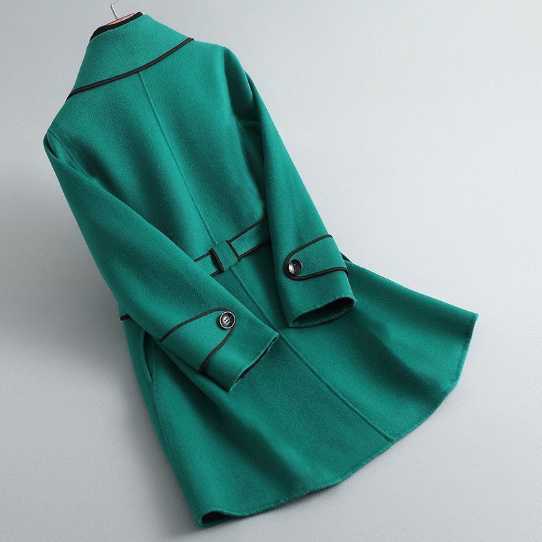 Classic Double-Breasted Belted Trench - Coat CAAYWORLD