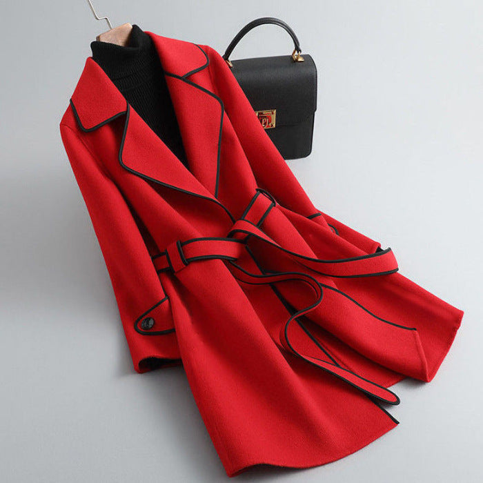 Classic Double-Breasted Belted Trench - Coat CAAYWORLD