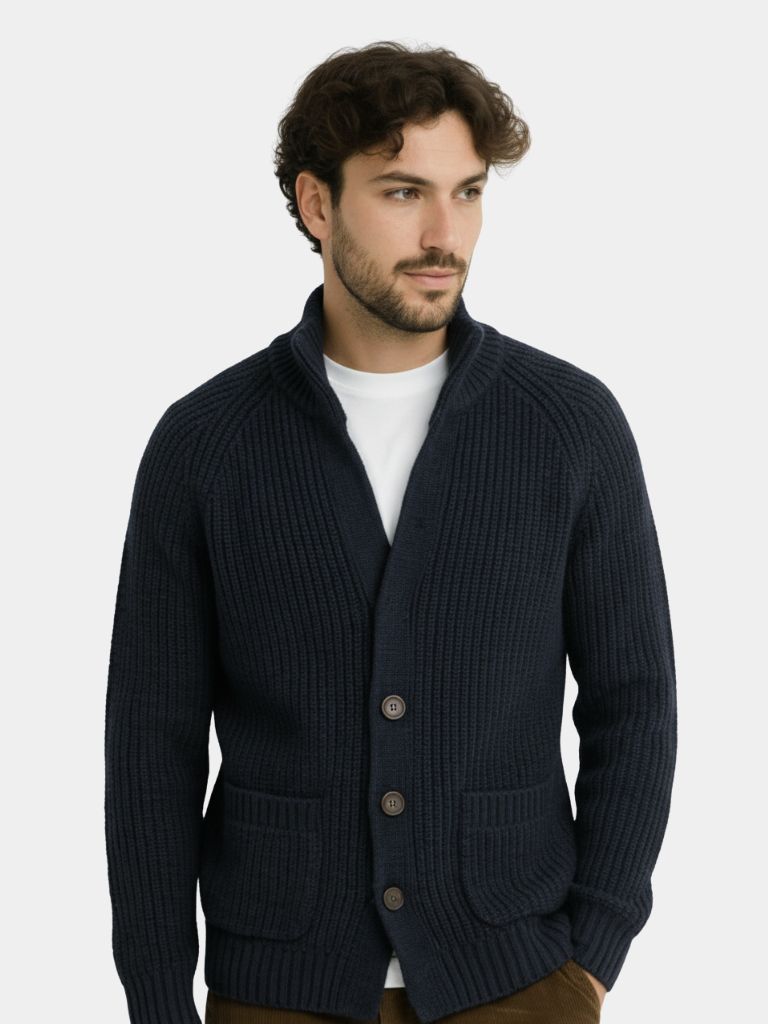 Classic Heritage Botton Knit Jacket - CAAYWORLD CAAYWORLD