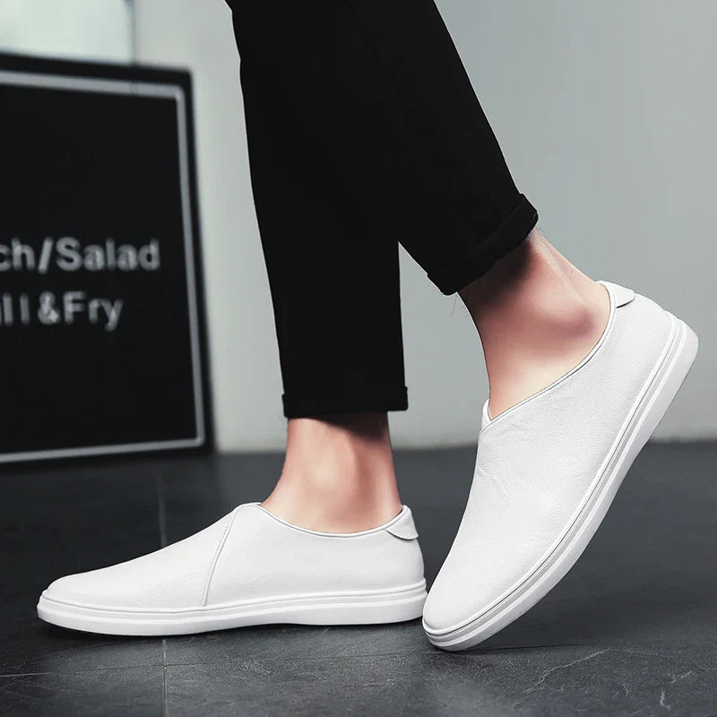 Classic Leather Slip-On - Loafers CAAYWORLD MEN
