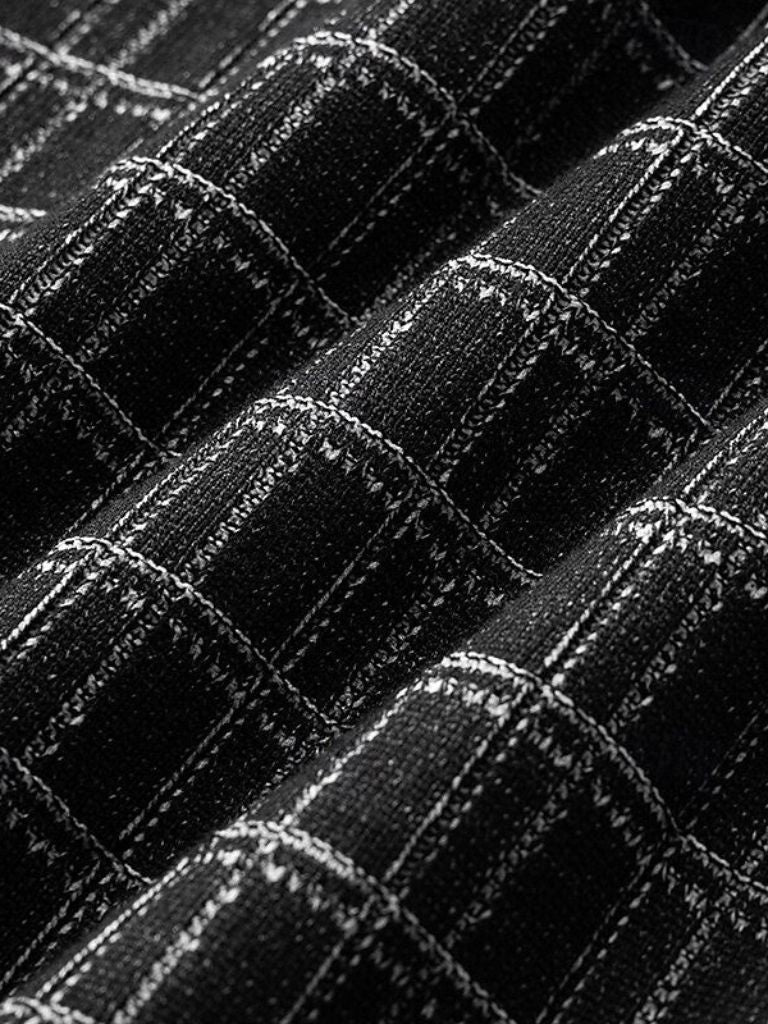 Classic Noir Knit Polo Shirt - CAAYWORLD CAAYWORLD