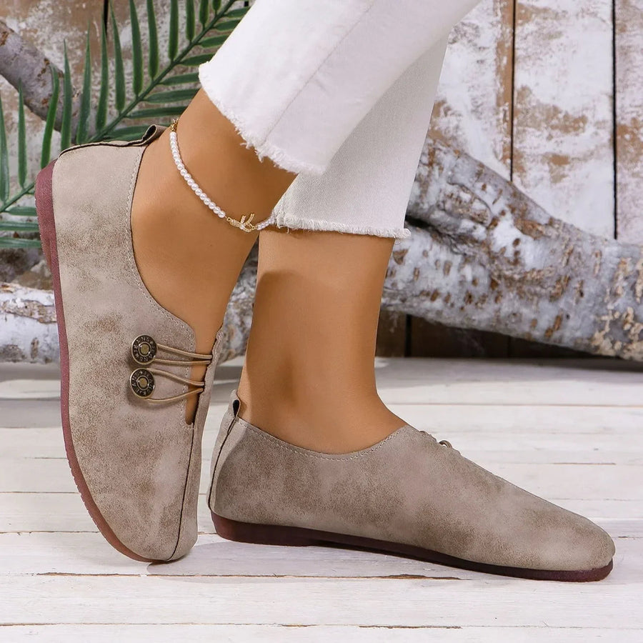 Classic Suede Slip-On - Loafers CAAYWORLD WOMEN