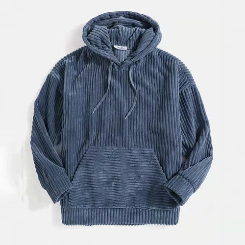 Corduroy Hooded Pullover - Hoodie CAAYWORLD MEN