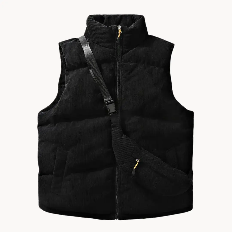 Corduroy Quilted Puffer - Vest CAAYWORLD
