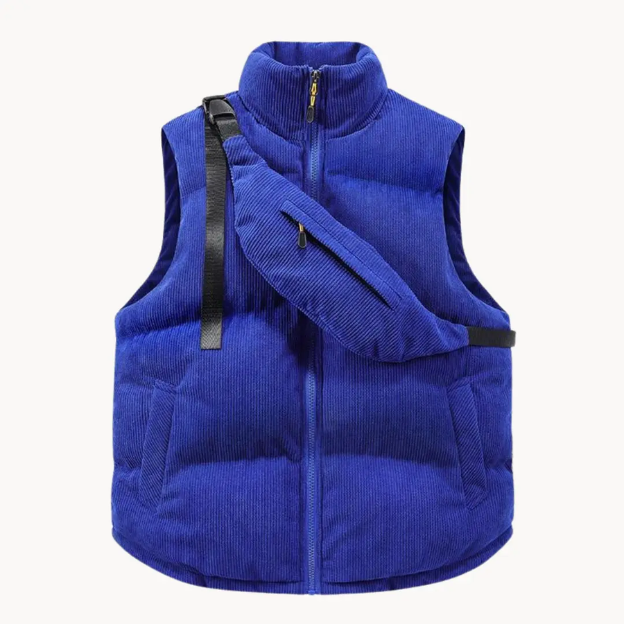 Corduroy Quilted Puffer - Vest CAAYWORLD