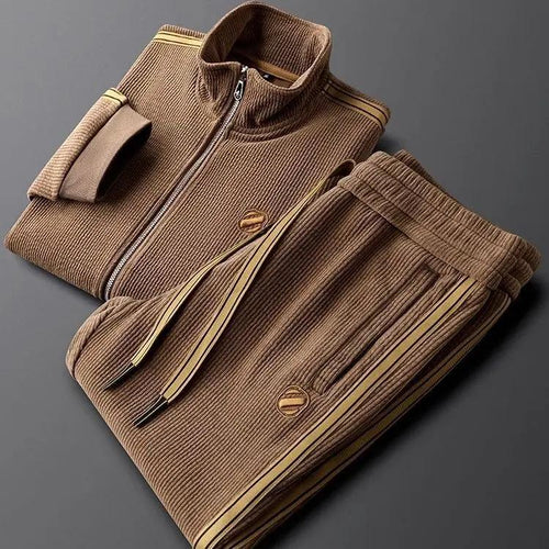 Corduroy Zip-Front - Tracksuit Set CAAYWORLD