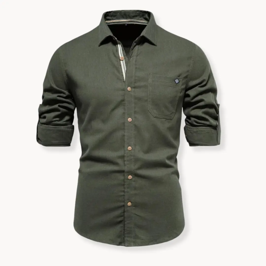 Cotton Button-Down - Shirt CAAYWORLD