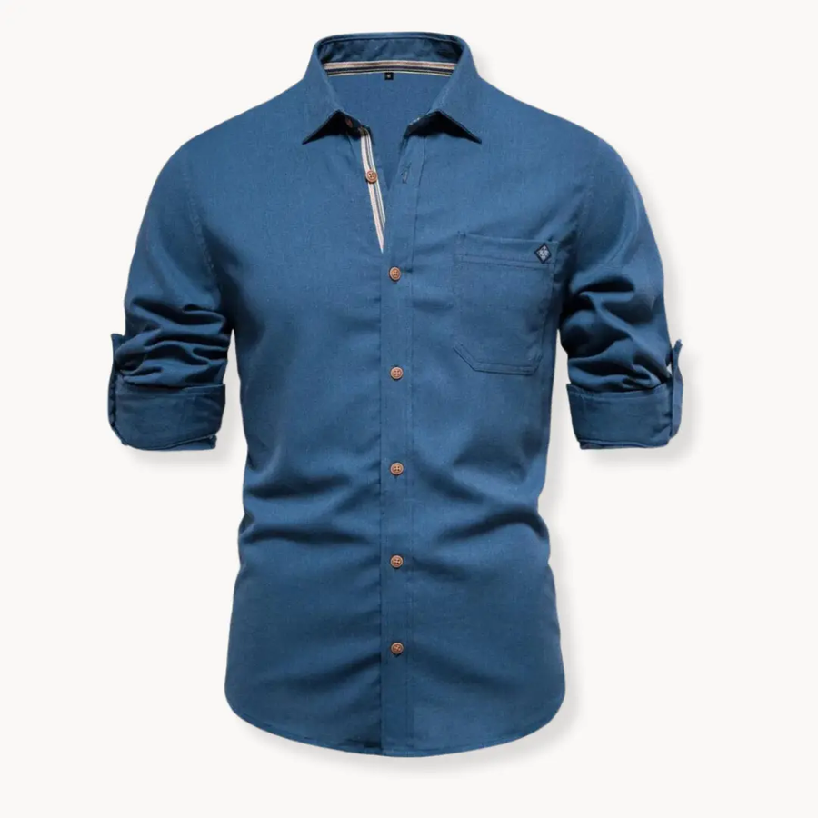 Cotton Button-Down - Shirt CAAYWORLD