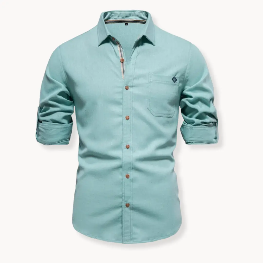 Cotton Button-Down - Shirt CAAYWORLD