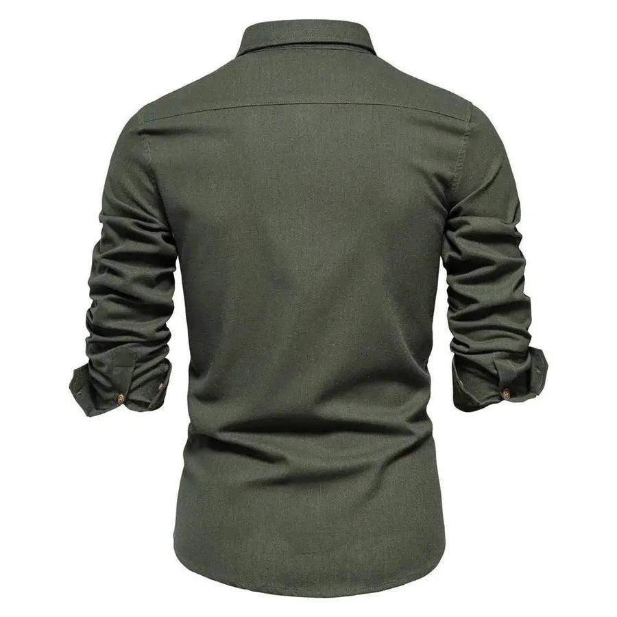 Cotton Button-Down - Shirt CAAYWORLD