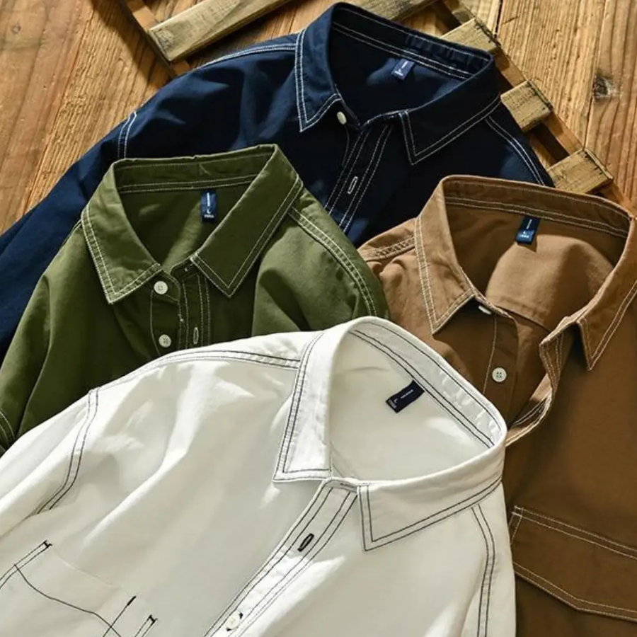 Cotton Button Front - Shirt CAAYWORLD