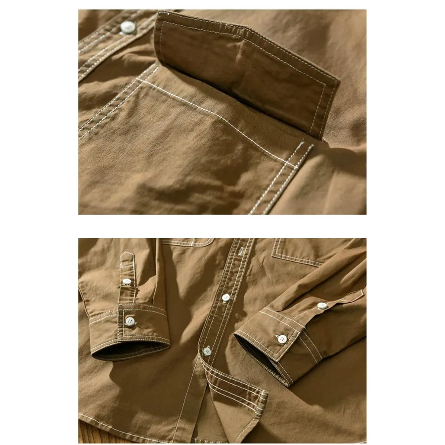 Cotton Button Front - Shirt CAAYWORLD