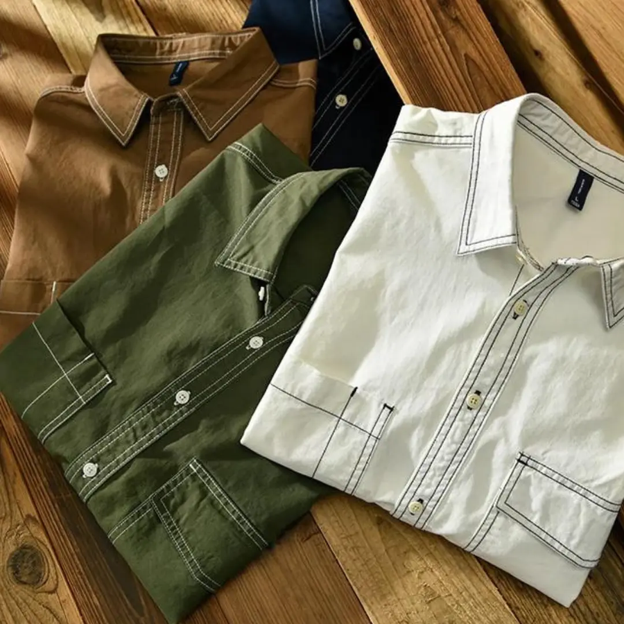 Cotton Button Front - Shirt CAAYWORLD