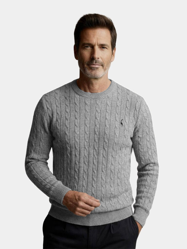 Cotton  Crew Neck Pullover Sweater - CAAYWORLD CAAYWORLD
