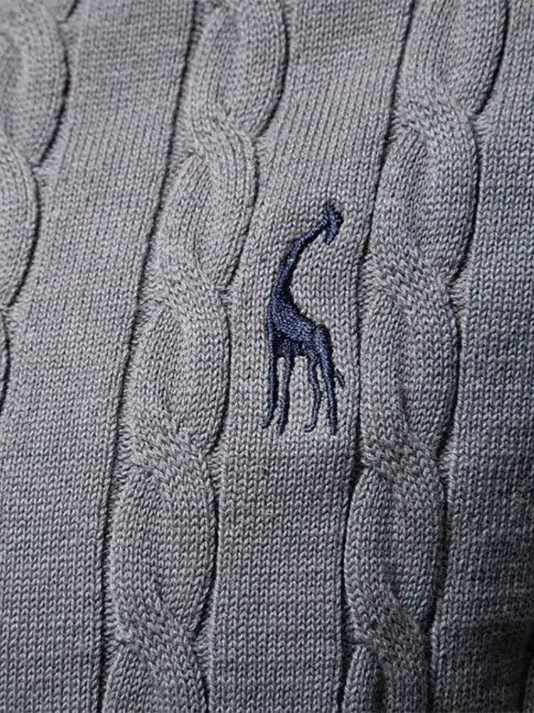 Cotton  Crew Neck Pullover Sweater - CAAYWORLD CAAYWORLD