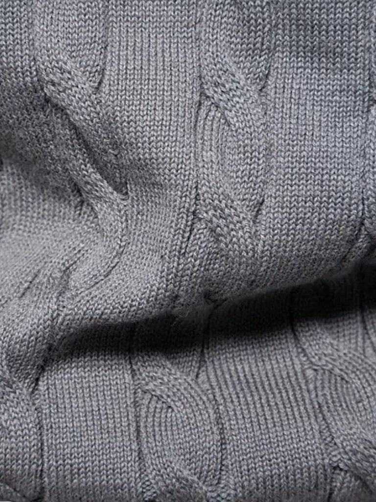 Cotton  Crew Neck Pullover Sweater - CAAYWORLD CAAYWORLD