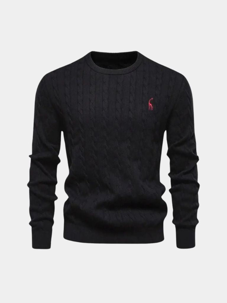 Cotton  Crew Neck Pullover Sweater - CAAYWORLD CAAYWORLD