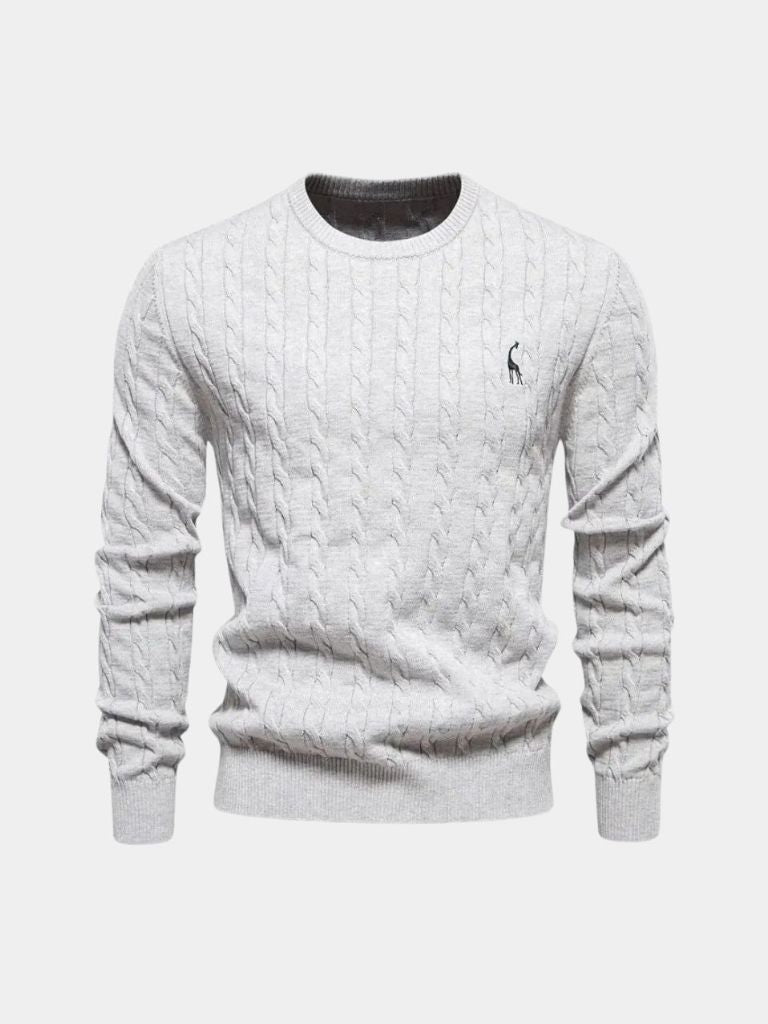 Cotton  Crew Neck Pullover Sweater - CAAYWORLD CAAYWORLD