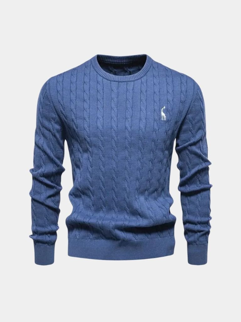 Cotton  Crew Neck Pullover Sweater - CAAYWORLD CAAYWORLD