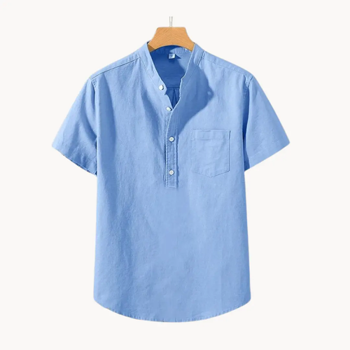 Cotton-Linen Blend - Polo Shirt CAAYWORLD