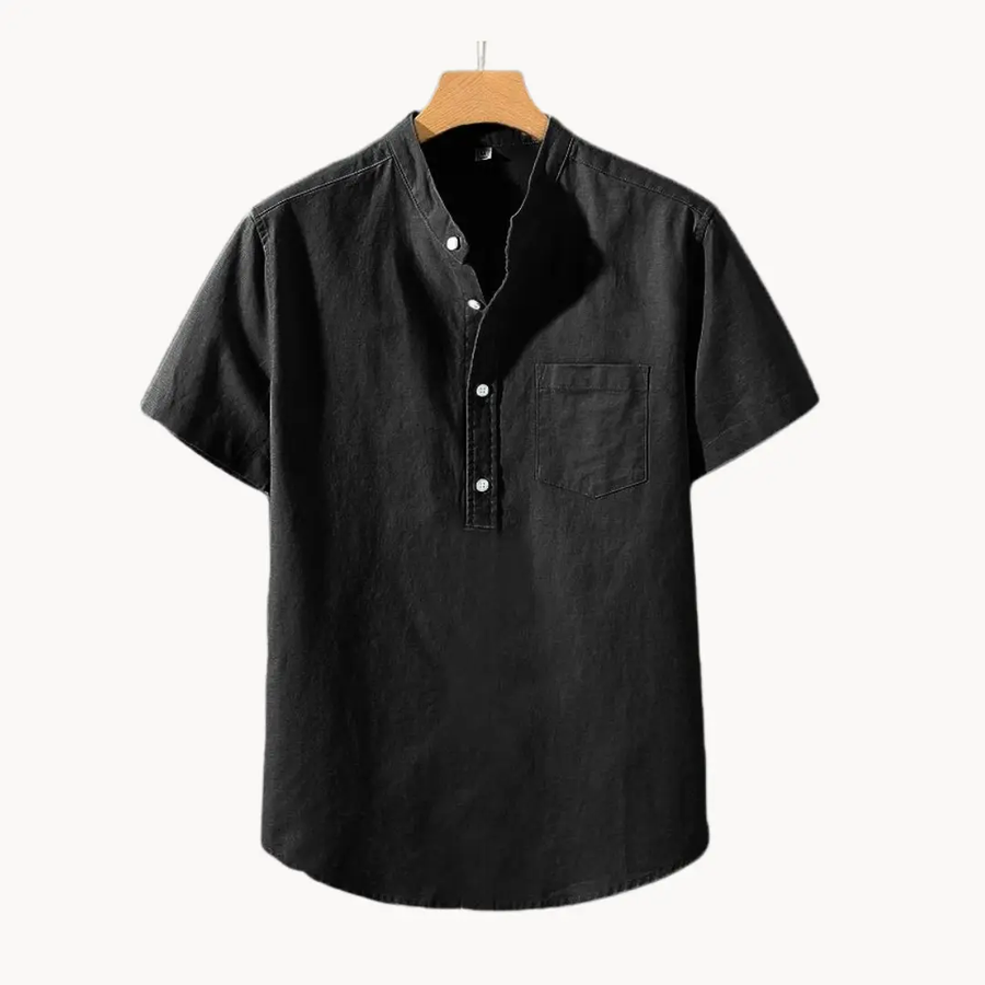 Cotton-Linen Blend - Polo Shirt CAAYWORLD