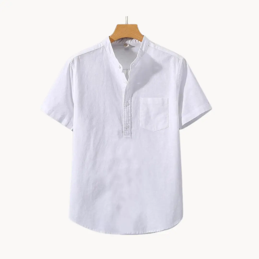 Cotton-Linen Blend - Polo Shirt CAAYWORLD