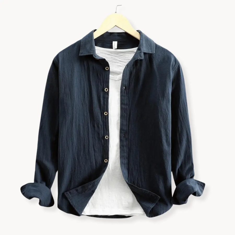 Cotton Linen Button-Up - Shirt CAAYWORLD