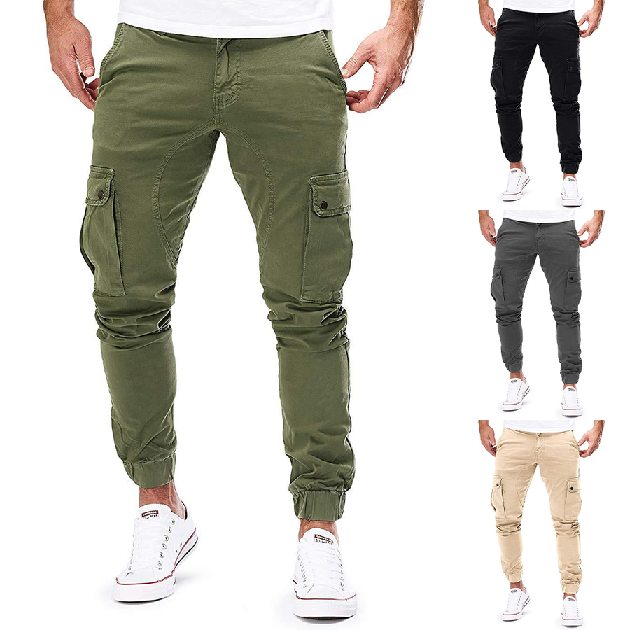 Cotton Relaxed Fit Cargo - Joggers CAAYWORLD MEN