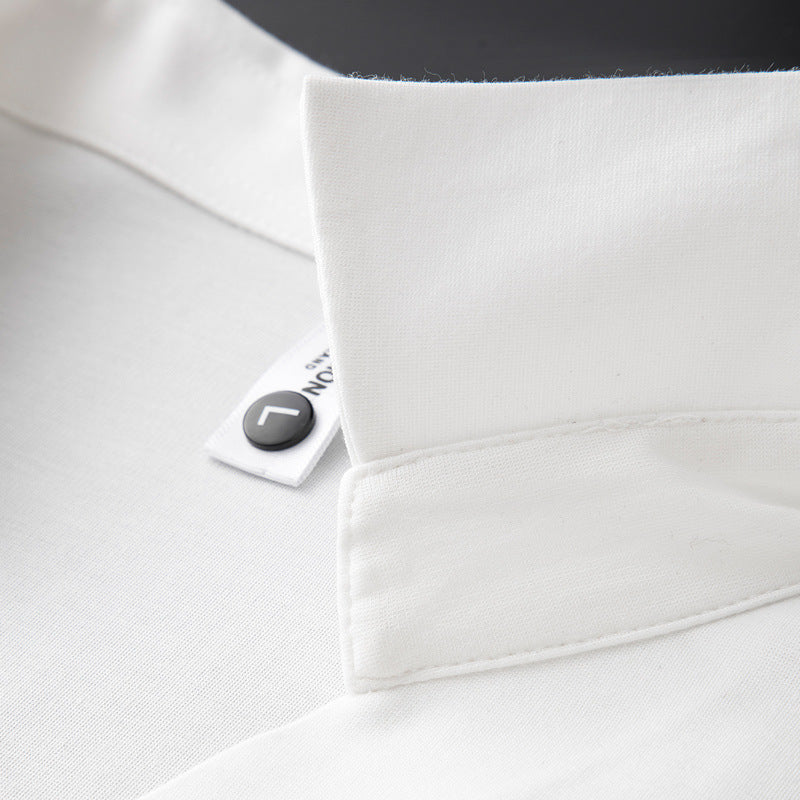 Cotton-Silk Blend Short Sleeve - Polo CAAYWORLD MEN
