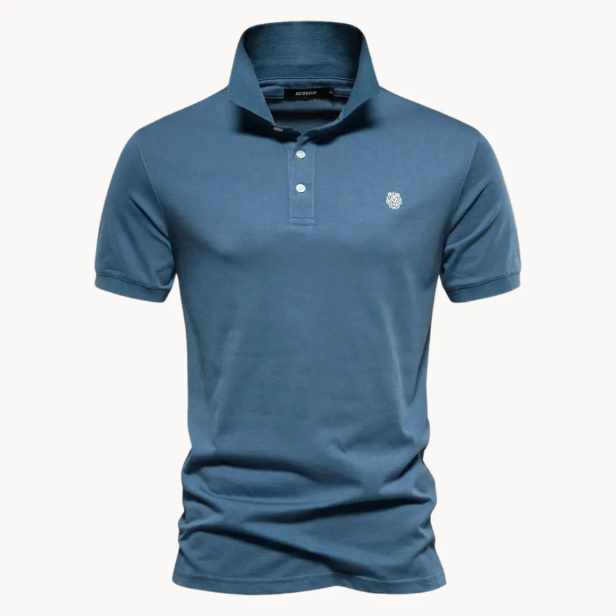 Cotton Troyer Neck - Polo Shirt CAAYWORLD