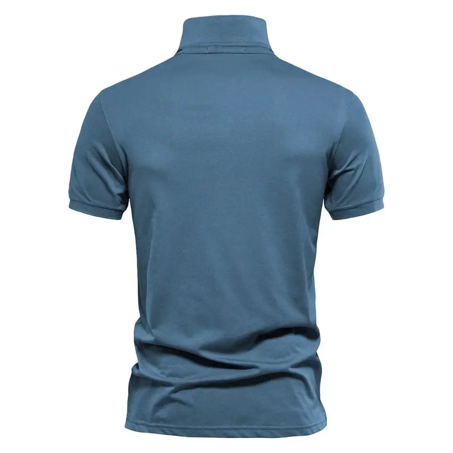 Cotton Troyer Neck - Polo Shirt CAAYWORLD