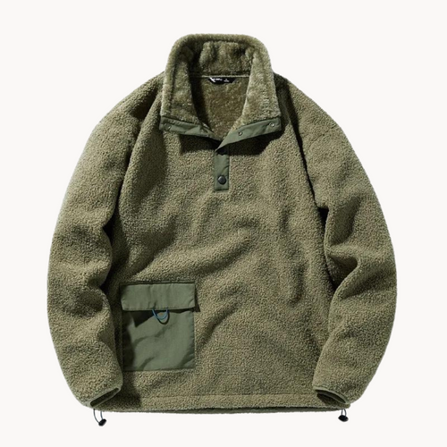 Cozy Brushed Fleece Pullover - Sweater CAAYWORLD